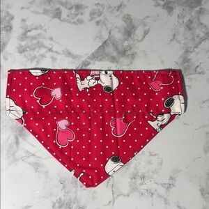 Handmade Red with White Polka Dot Dog Collar Bandana NWOT